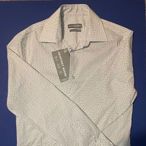 NEW-Men's long sleeve button up shirt